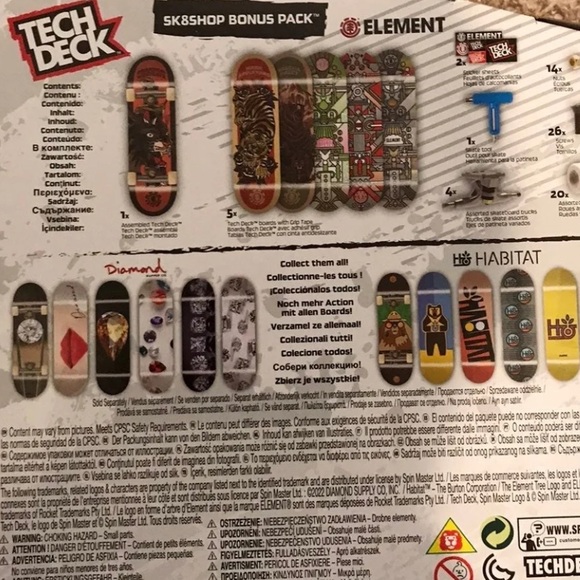 NIB Tech Deck Sk8shop Element Bonus Pack - Picture 2 of 2